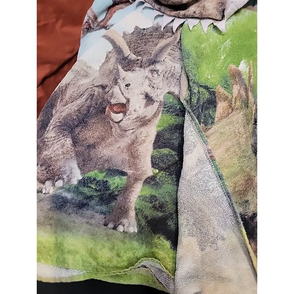 Youth Toddler Jurassic Park Vintage USED Hooded Towel
